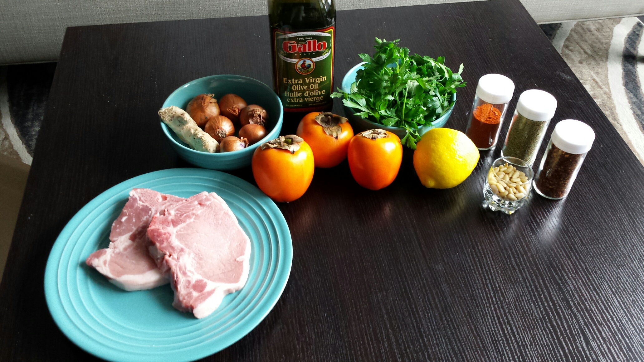 Pork Chops with Persimon® Chutney, Persimon, recipe