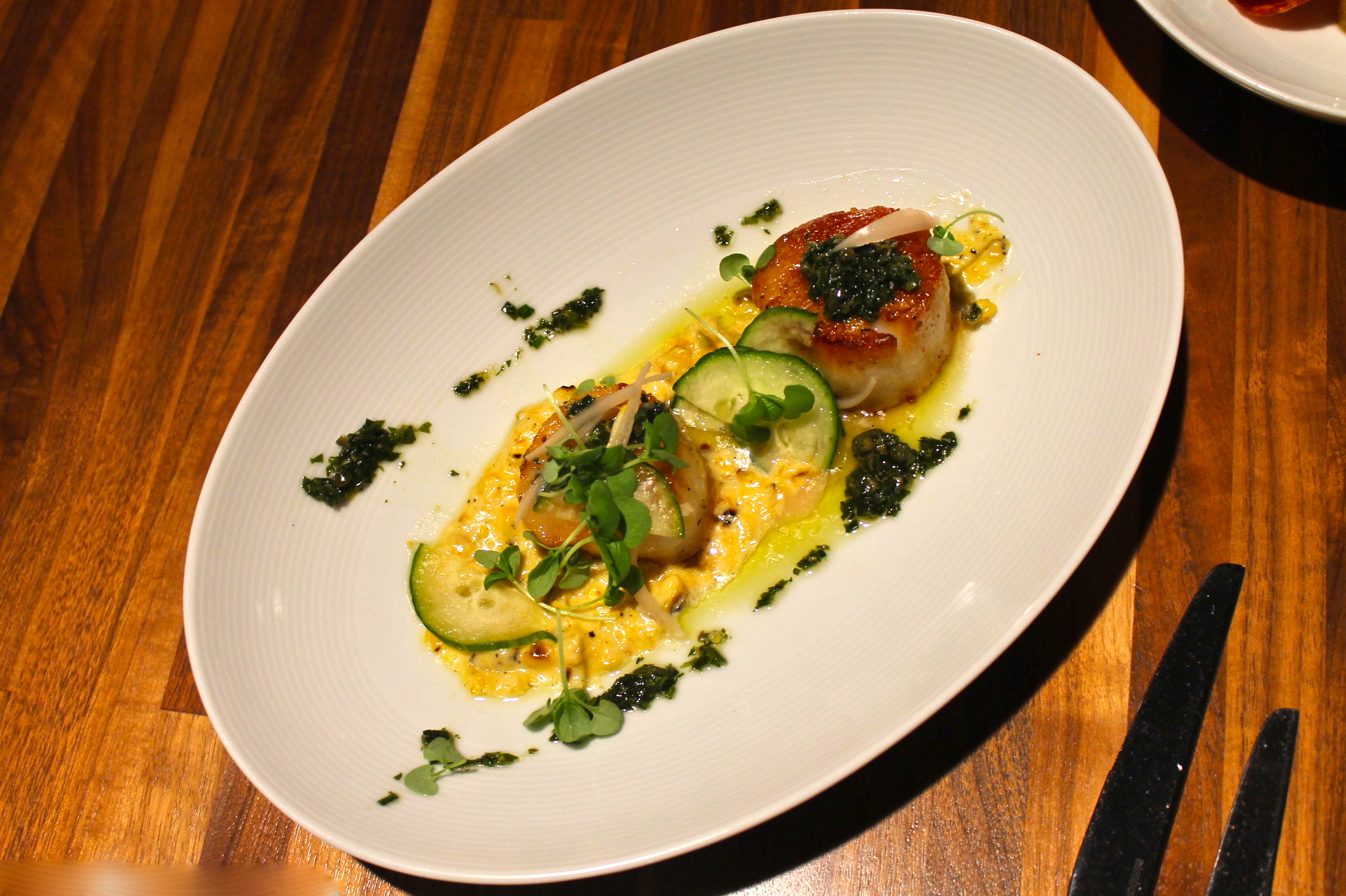 Royal Sweet Scallops, MKT Restaurant, San Francisco, Four Seasons, restaurant