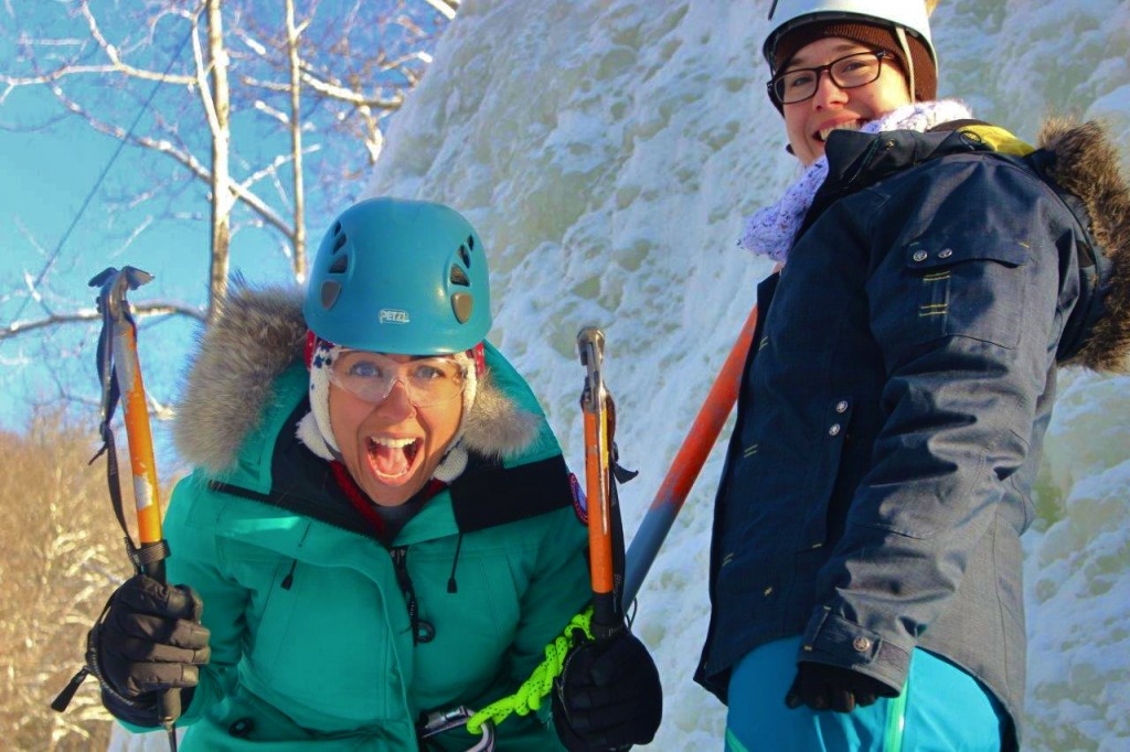Ice Climbing, Yours Outdoors, Haliburton, #winterwander, Ontario