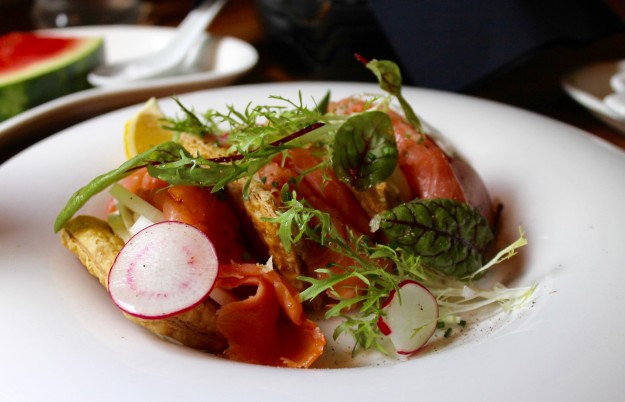 What To Eat And Drink In Curacao, Smoked Salmon Napoleon, Kome, Curacao, brunch, restaurant 