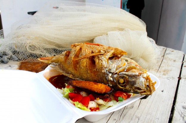 What To Eat And Drink In Curacao, Red Snapper, Kenchi, fisherman, Curacao, food, restaurant