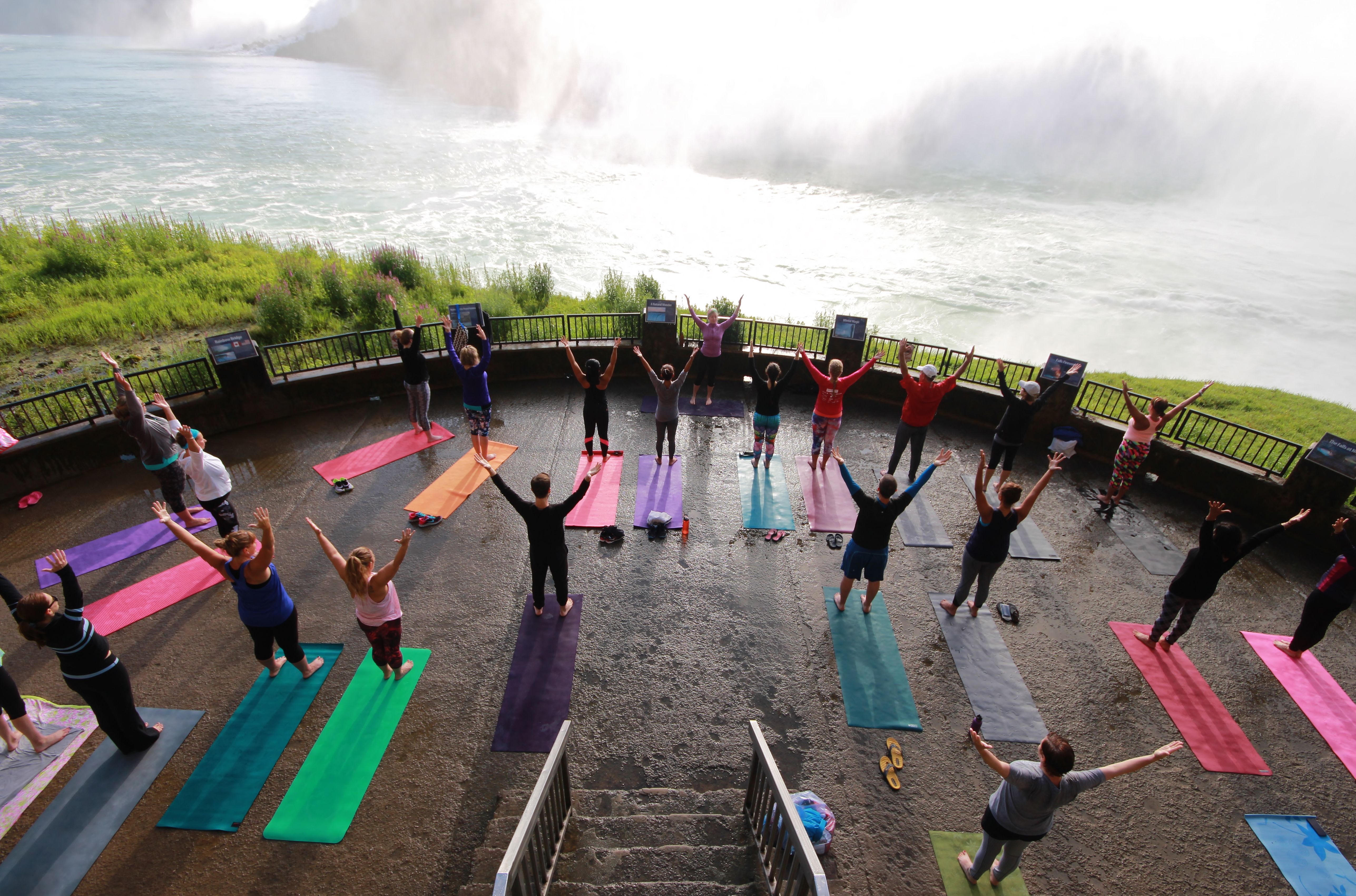Namaste Niagara, epic yoga at Niagara Falls