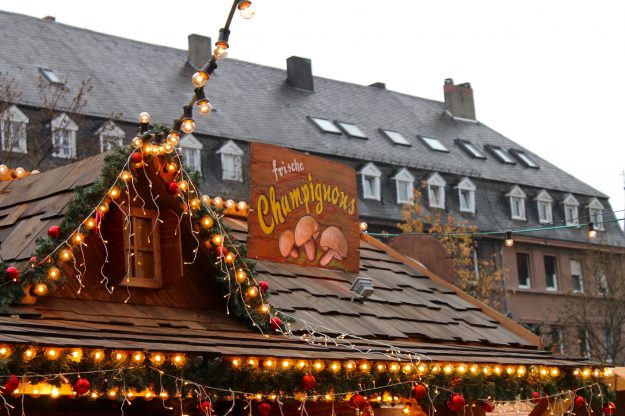 Christmas Market Foods In Germany, Champignons