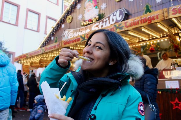 Christmas Market Foods In Germany, Pommes Mit Mayo