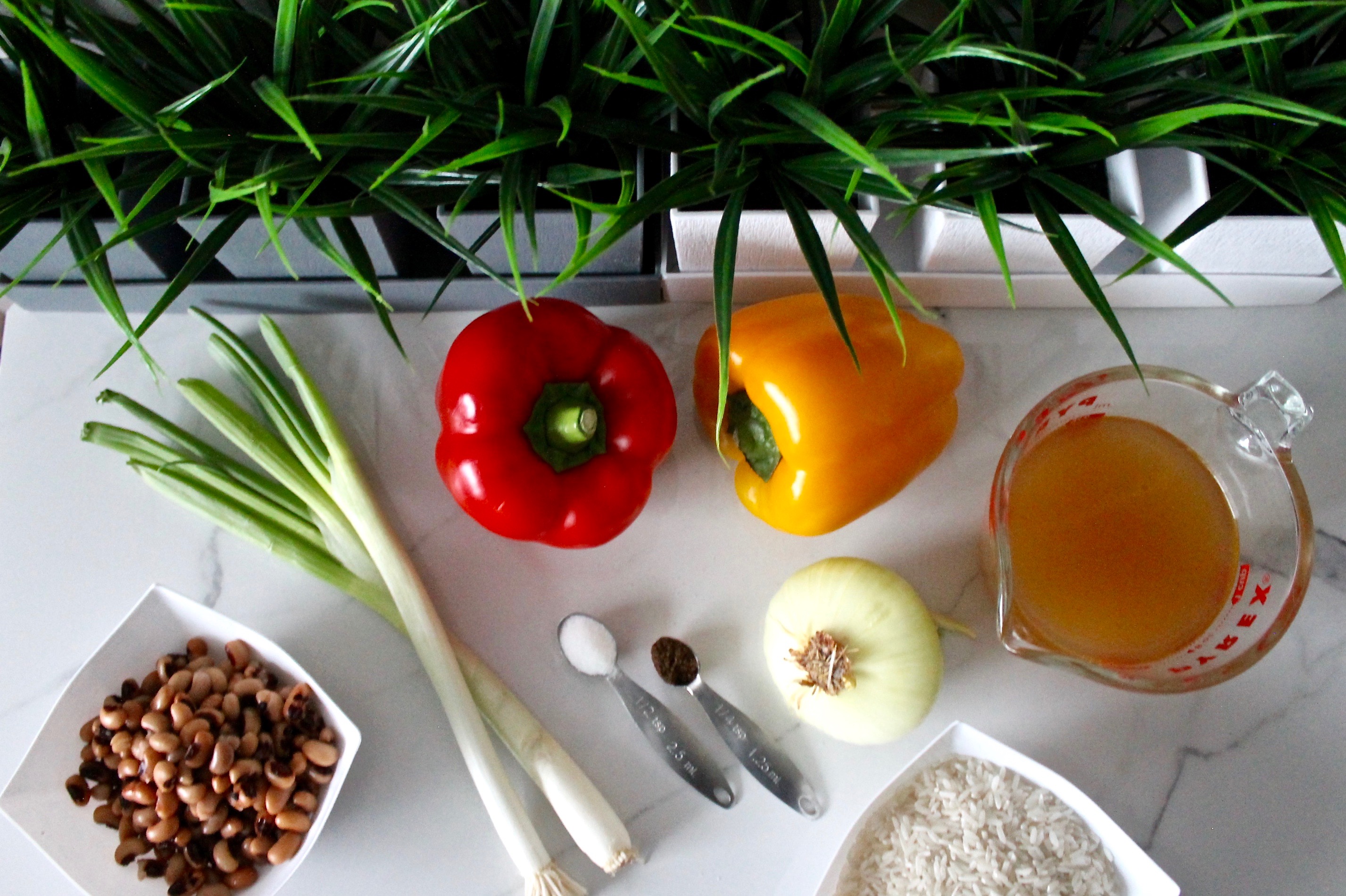 Side Dish Recipe, #FreshPotluck , Black-eyed peas and rice, healthy