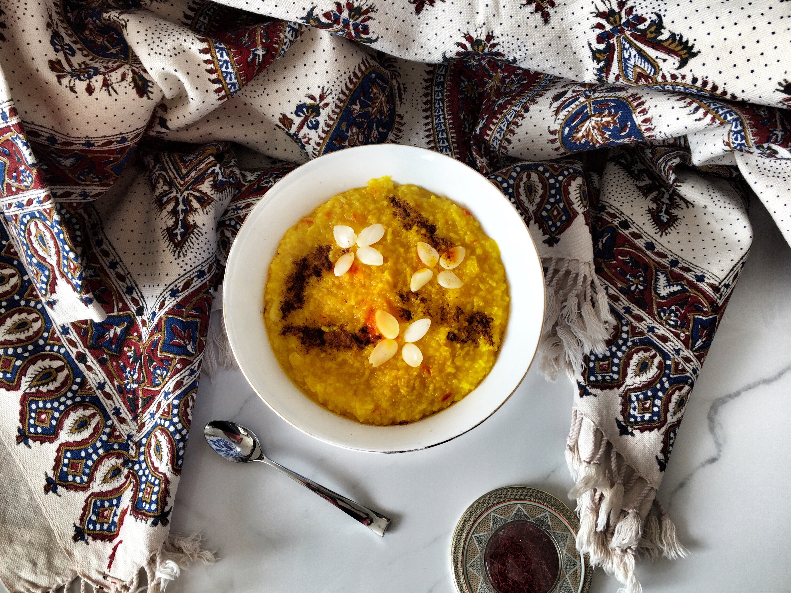 Sholeh Zard Recipe, Persian rice pudding recipe made with Lantic Sugar and Stevia Blend