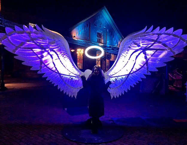 Toronto Light Festival, winter festival, distillery district