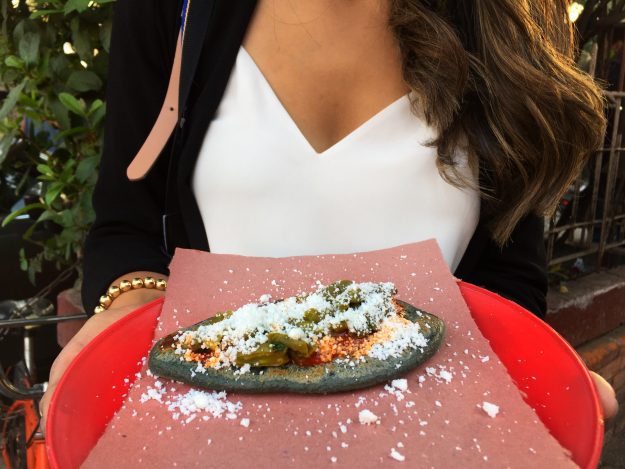 Street Food In Coyoacán Mexico City, tlacoyos 