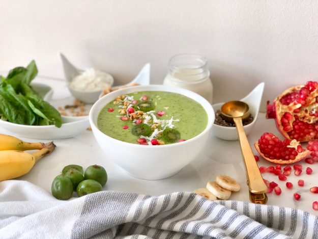 Green Smoothie Bowl Recipe Using Nergi Berries