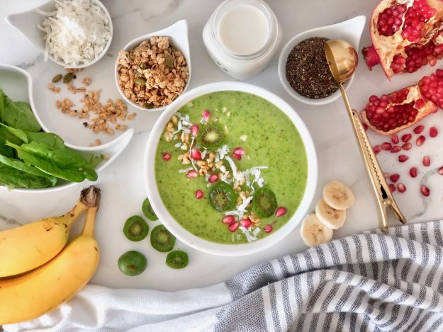 Green Smoothie Bowl Recipe Using Nergi Berries
