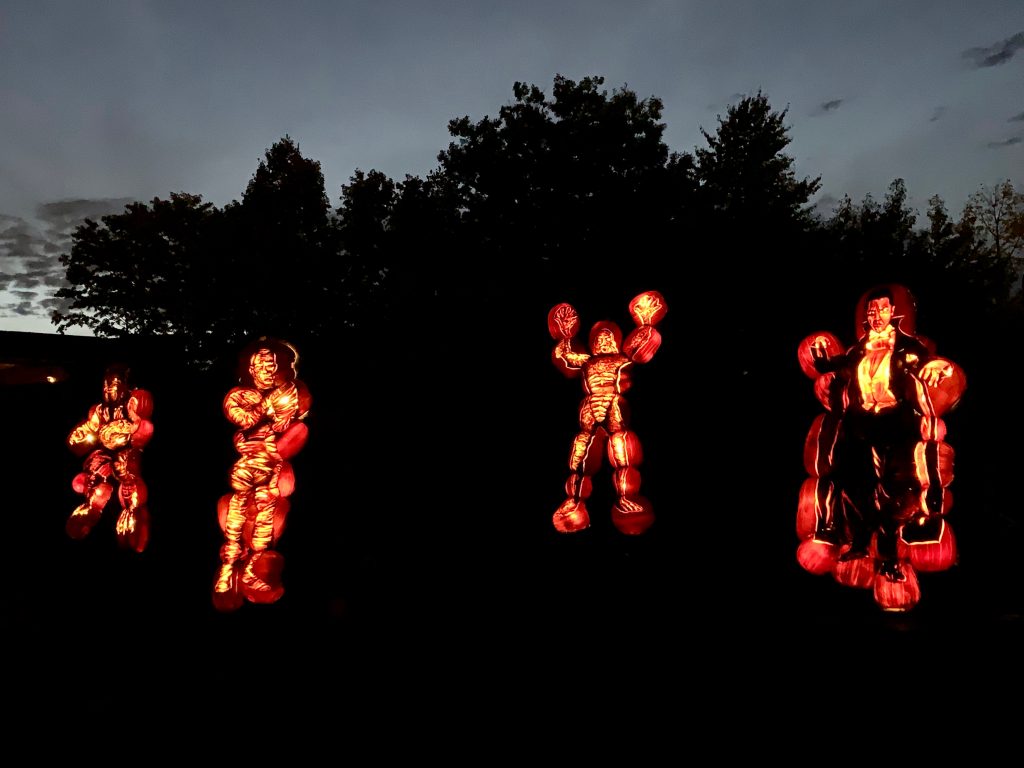 Pumpkins After Dark With A Toddler