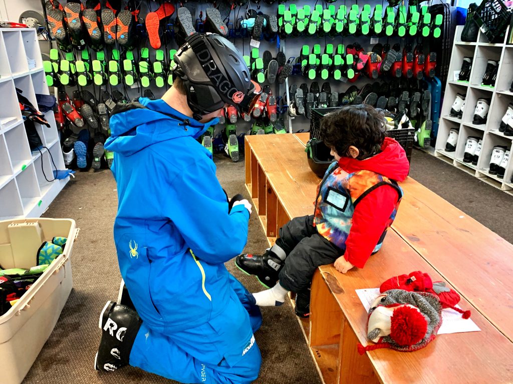 Toddler Skiing at Blue Mountain