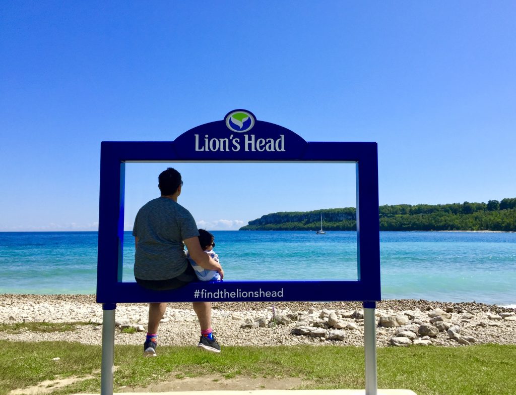 Lion's Head Sign in Bruce County