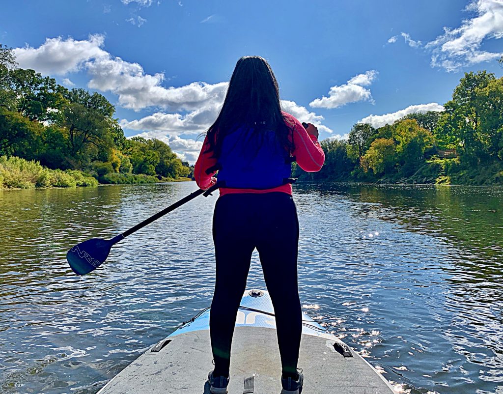 8 person SUP on Grand River