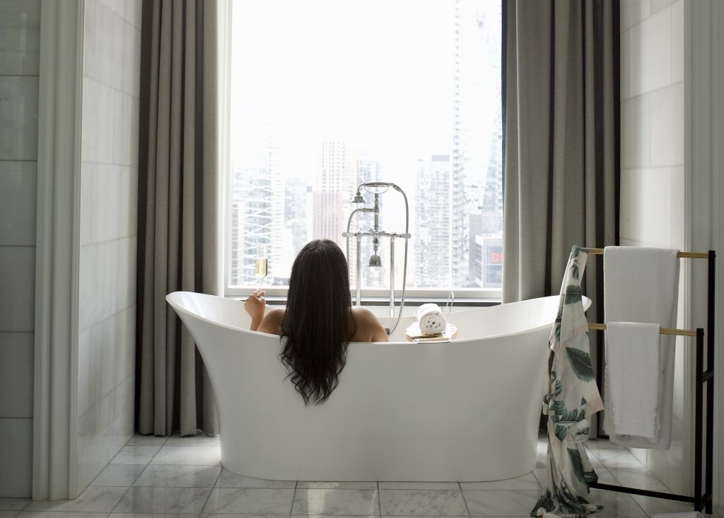 Toronto’s Best Hotels for a Staycation. St Regis hotel bathtub.